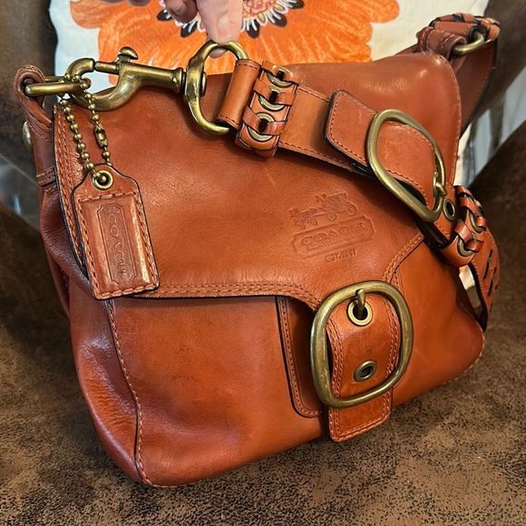 Coach Handbags - RARE COACH BLEECKER LEATHER BAG 11419 SHADE OF WHISKEY RUST +OG HANGTAG EUC